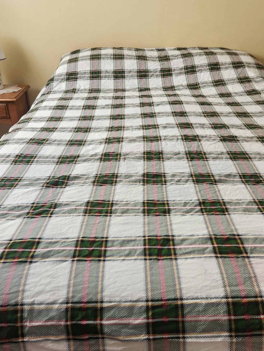 Tatum Pines Duvet Cover Queen Cabin Plaid Home Bedding Reversible 88 x 94